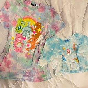 Colorful Tie-Dye Care Bears T-Shirts